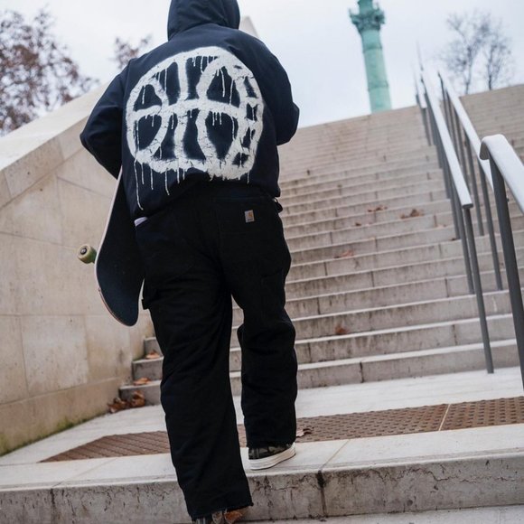 Converse X Carhatt WIP Chuck 70 Hi Camouflage 169221C Covert Green Size 8.5 NWB - Picture 12 of 13